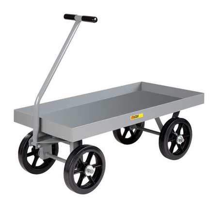 LITTLE GIANT Wagon Truck, 3500 lb., Mold-On Rubber CH2448X312MR