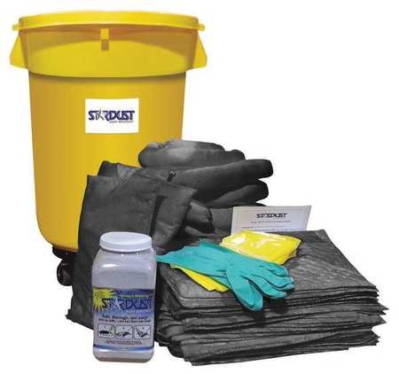 STARDUST Wheeled Spill Kit, Chem/Hazmat D932UW