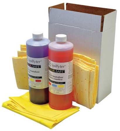 SPILFYTER Spill Kit, Chem/Hazmat, White, PK4 271340