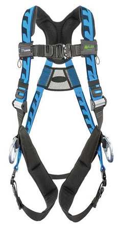 HONEYWELL MILLER Full Body Harness, 2XL/3XL, Polyester ACA-QC-D2/3XLBL