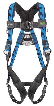 HONEYWELL MILLER Full Body Harness, L/XL, Polyester ACA-TB/UBL