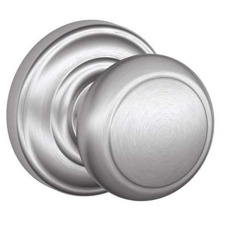SCHLAGE Satin Chrome Dummy Knob Lockset, Andover/Andover F170 AND 626 AND