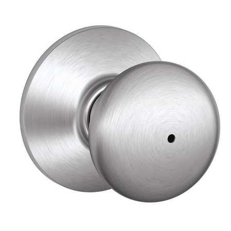 SCHLAGE Knob Lockset, Mechanical, Privacy, Grd. 2 F40 PLY 626