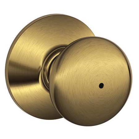 SCHLAGE Knob Lockset, Mechanical, Privacy, Grd. 2 F40 PLY 609
