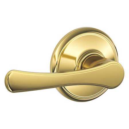 SCHLAGE RESIDENTIAL Door Lever Lockset, Brass Finish, Passage F10 VLA 505