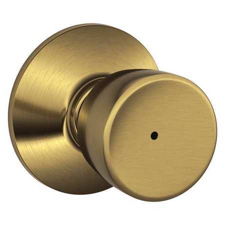 SCHLAGE Knob Lockset, Mechanical, Privacy, Grd. 2 F40 BEL 609