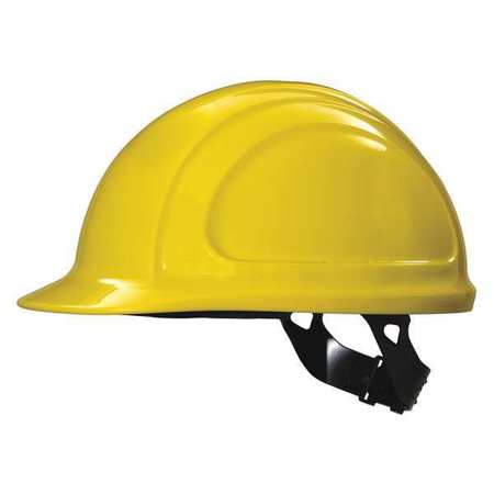 HONEYWELL NORTH Front Brim Hard Hat, Type 1, Class E, Pinlock (4-Point), Yellow N10020000