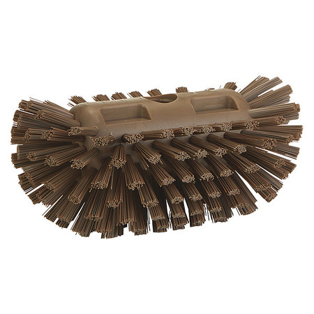 VIKAN Tank Brush, 1-1/2" L Trim, Brown Bristle 703766