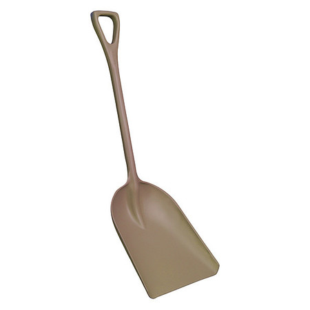 REMCO Hygienic Shovel, Polypropylene Blade, Brown Polypropylene Handle 698266