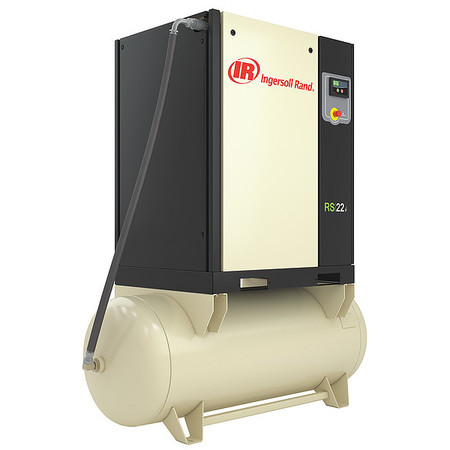 Ingersoll-Rand Rotary Screw Air Compressor, 30 HP, 208VAC, Duty: Continuous RS22I-A115-TAS-208