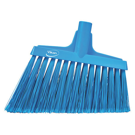 Vikan 9 in Sweep Face Broom Head, Soft, Synthetic, Blue 29163