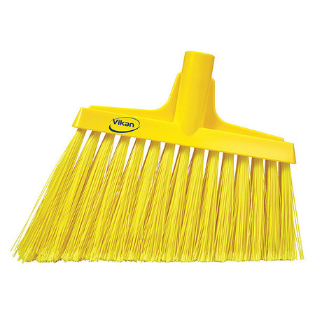 Vikan 9 in Sweep Face Broom Head, Soft, Synthetic, Yellow 29166