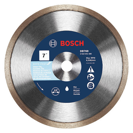 BOSCH Saw Blade, Wet Cutting, 7" Blade dia. DB769