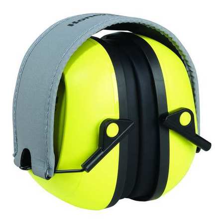 HONEYWELL HOWARD LEIGHT Folding Ear Muffs, 27 dB, VeriShield, Black/Yellow 1035106-VS