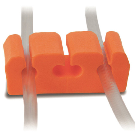 SANDEL Cord Holder, Orange, PVC, 2-3/4" L, PK100 1117