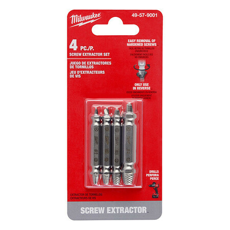 MILWAUKEE TOOL Screw Extractor Set 49-57-9001