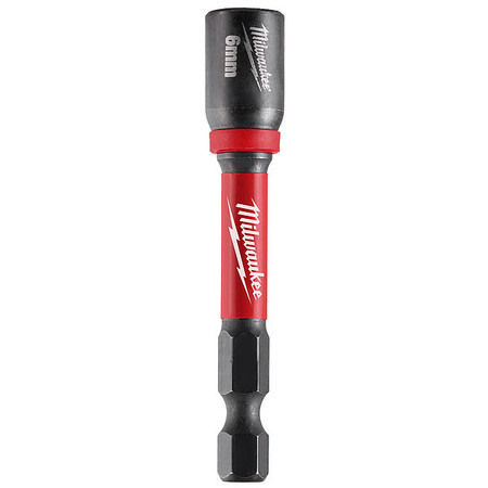 Milwaukee Tool 6mm x 2-9/16 in. SHOCKWAVE Impact Duty Magnetic Nut Driver (Bulk) 49-66-4606