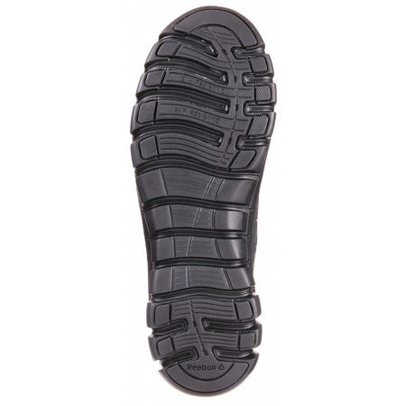 Reebok Safety Shoe, 9-1/2, M, Black, Composite, PR RB4039