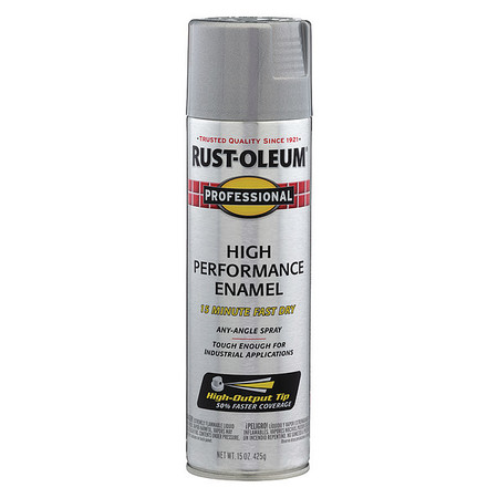 Rust-Oleum Rust Preventative Spray Paint, Aluminum, Metallic, General Purpose Spray Paint, Solvent, 14 oz 7515838