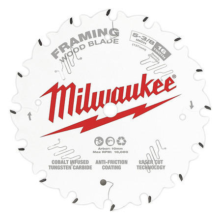 Milwaukee Tool 5-3/8" 16T Framing Circular Saw Blade 48-40-0522