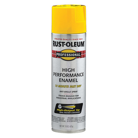 Rust-Oleum Rust Preventative Spray Paint, Safety Yellow, Gloss, 15 Oz 7543838