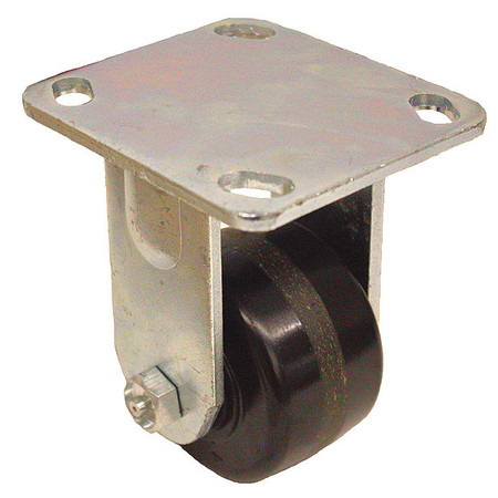 ZORO SELECT Plate Caster, 700 lb. Load Rating P21R-PH033R-14