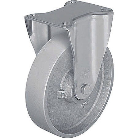 ZORO SELECT Standard Plate Caster, Rigid, 880 lb. BH-G 100K-3