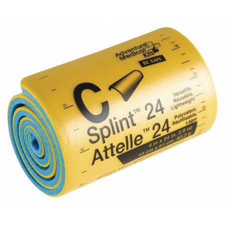 ZORO SELECT Splint, Yellow, Foam, 4" W 7010-0404
