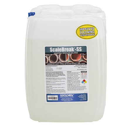 GOODWAY Descaling Solution, Clear, 5 gal., Jug SCALEBRK-SS-5