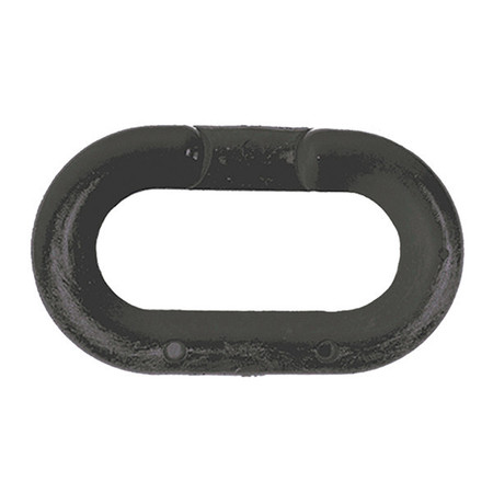 ZORO SELECT Chain Link, Black, 2" Size, Plastic 50703-10