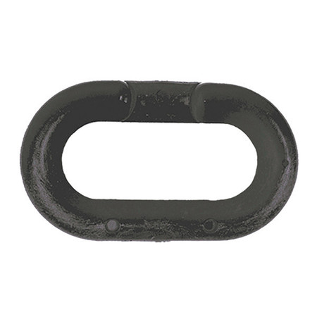 ZORO SELECT Chain Link, Black, 1-1/2" Size, Plastic 30703-10