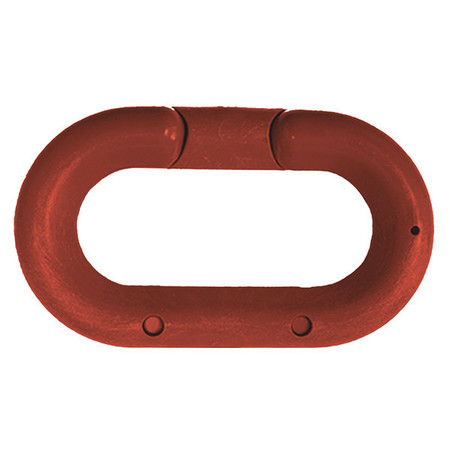 ZORO SELECT Chain Link, Red, 2" Size, Plastic 50705-10