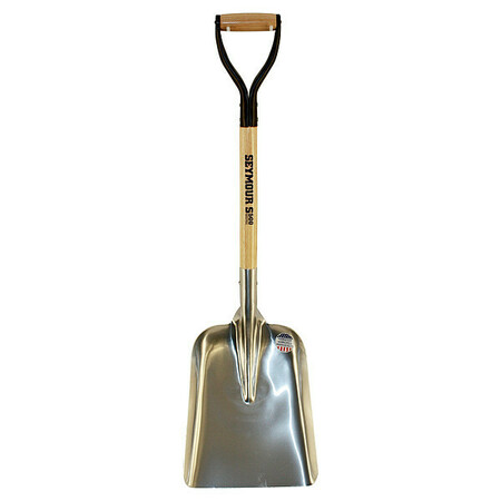 SEYMOUR MIDWEST #2 0.8 in Not Applicable Scoop Shovel, Aluminum Blade, 29 in L Natural Wood Handle 49063