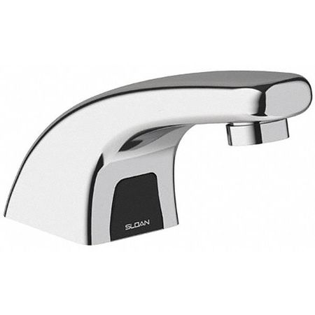 SLOAN Sensor Single Hole Mount, 1 Hole Low Arc Bathroom Faucet, Polished chrome EBF-615-4-BAT-TEE-CP-0.5GPM-MLM-IR-FCT