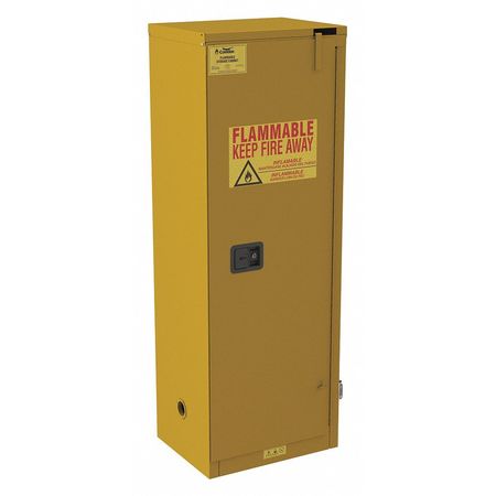 CONDOR Flammable Cabinet, Standard, 24 gal., 65" H 491M70