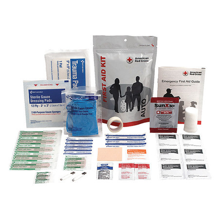 AMERICAN RED CROSS First Aid Kit, Plastic, 5 Person 720008