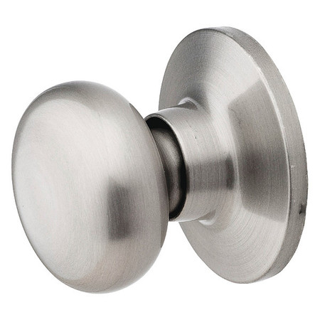 MASTER LOCK Knob Lockset, Biscuit Style, Satin Nickel BC0515BOX