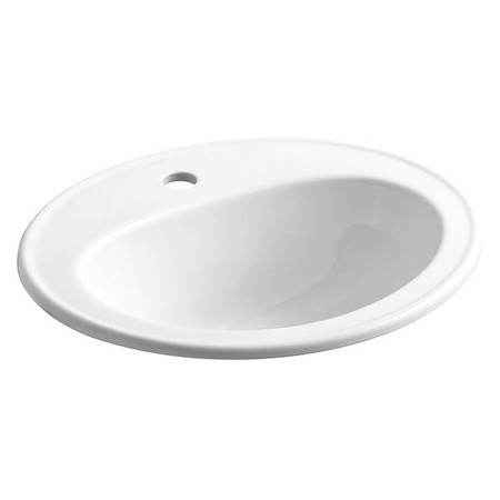 Kohler Laboratory Sink, 16" x 11" Bowl, Porcelain K-2196-1-0