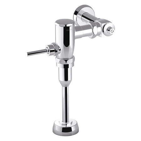 Kohler 0.5 gpf, Polished Chrome, Single Flush, Urinal Flushometer K-76318-CP