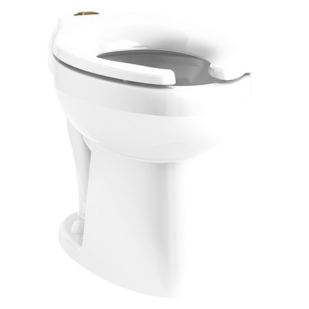 Kohler Toilet Bowl, Elongated, Floor, Flush Valve K-96057-0