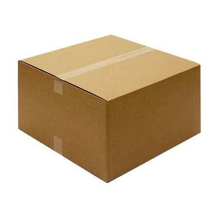 ZORO SELECT Corrugated Boxes, 26" x 26" x 12", Kraft, 10/Bundle 493U34