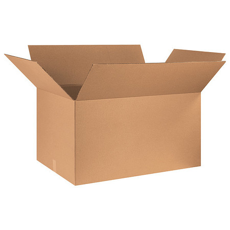 Corrugated Boxes, 36"" x 24"" x 20"", Kraft, 5/Bundle -  ZORO SELECT, 493U52