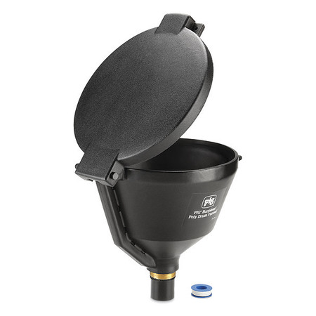 Pig Drum Funnel, 10 gal. Flow Capacity, Black DRM1680-BK