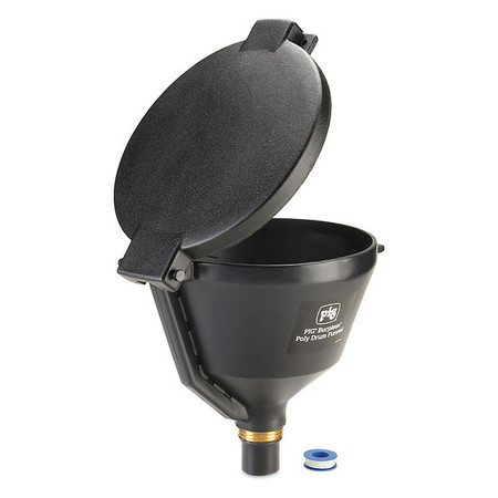 Pig Drum Funnel, 10 gal. Flow Capacity, Black DRM1681-BK