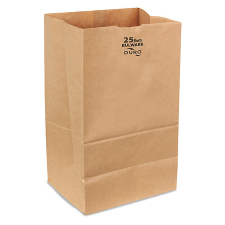 Duro Bag Grocery Bag, Brn, 15-7/8" L, 8-1/4" W, PK400 71026
