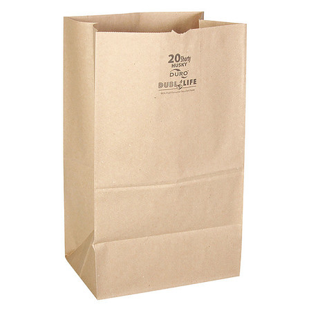 Duro Bag Grocery Bag, Brn, 5-5/16" L, 8-1/4" W, PK400 70221