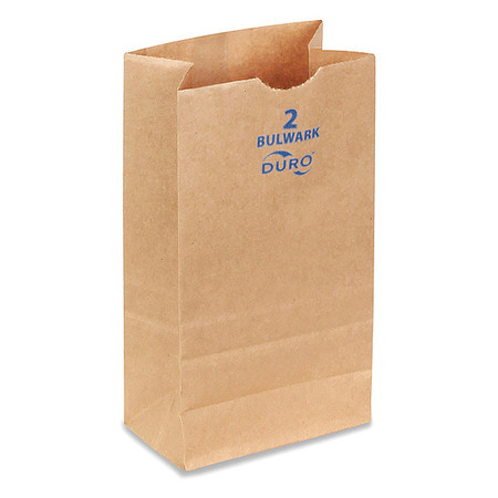 DURO BAG Grocery Bag, Brn, 7-7/8" L, 4-5/16"W, PK400 71002