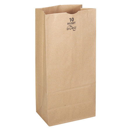 DURO BAG Grocery Bag, Brn, 13-3/8" L, 6-5/16"W, PK400 70210