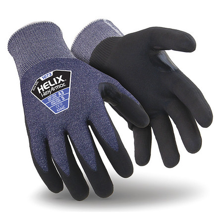 Hexarmor Cut Resistant Coated Gloves, A3 Cut Level, Nitrile, L, 1 PR 1073-L (9)