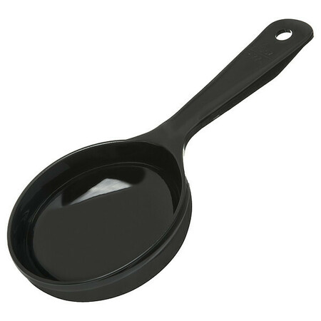 CARLISLE FOODSERVICE Solid Short Handle, 6 oz., Blk, PK12 493003